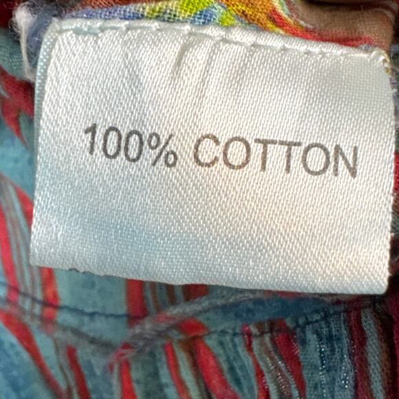 Antica Sartoria Women's Bohemian Beaded Peasant Blouse Multi-Color One Size - Picture 9 of 10